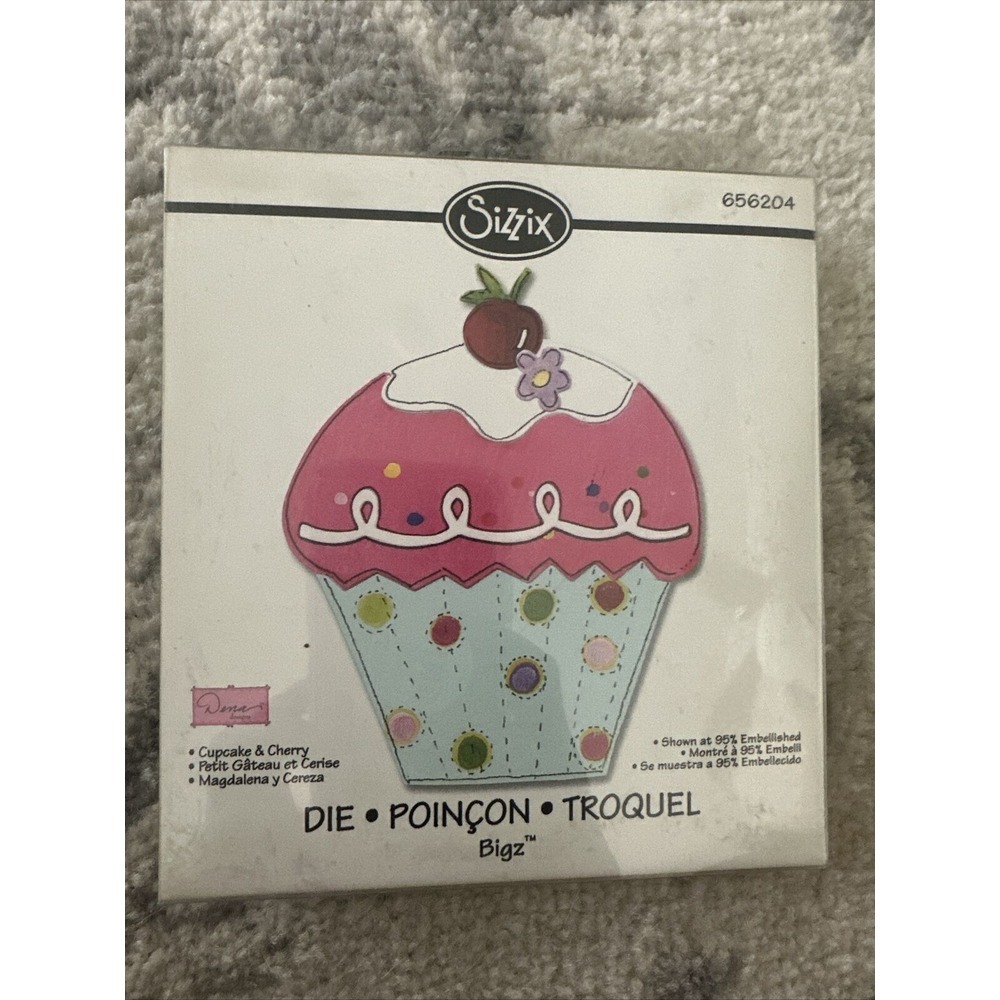 Cupcake‎ Die Cut, Sizzix Bigz Die, Used